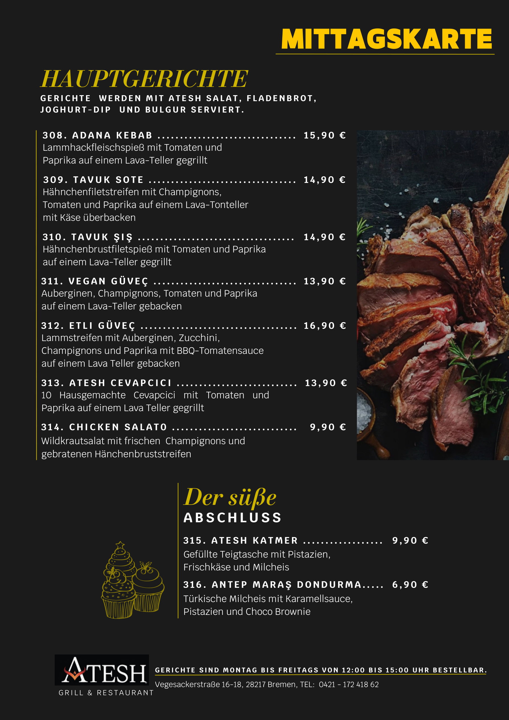 Mittagskarte Seite 2